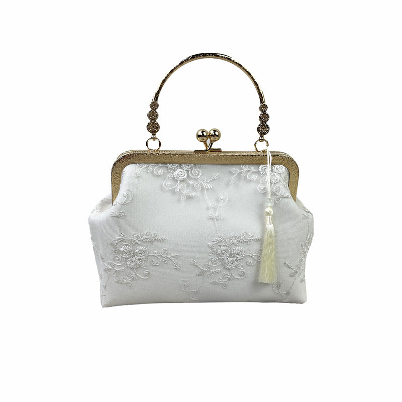 Embroidered Cheongsam One-shoulder Messenger Handbag Retro Lei Antique Style Women