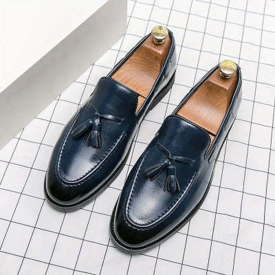 Men's New Suit Low Heel Leather Shoes