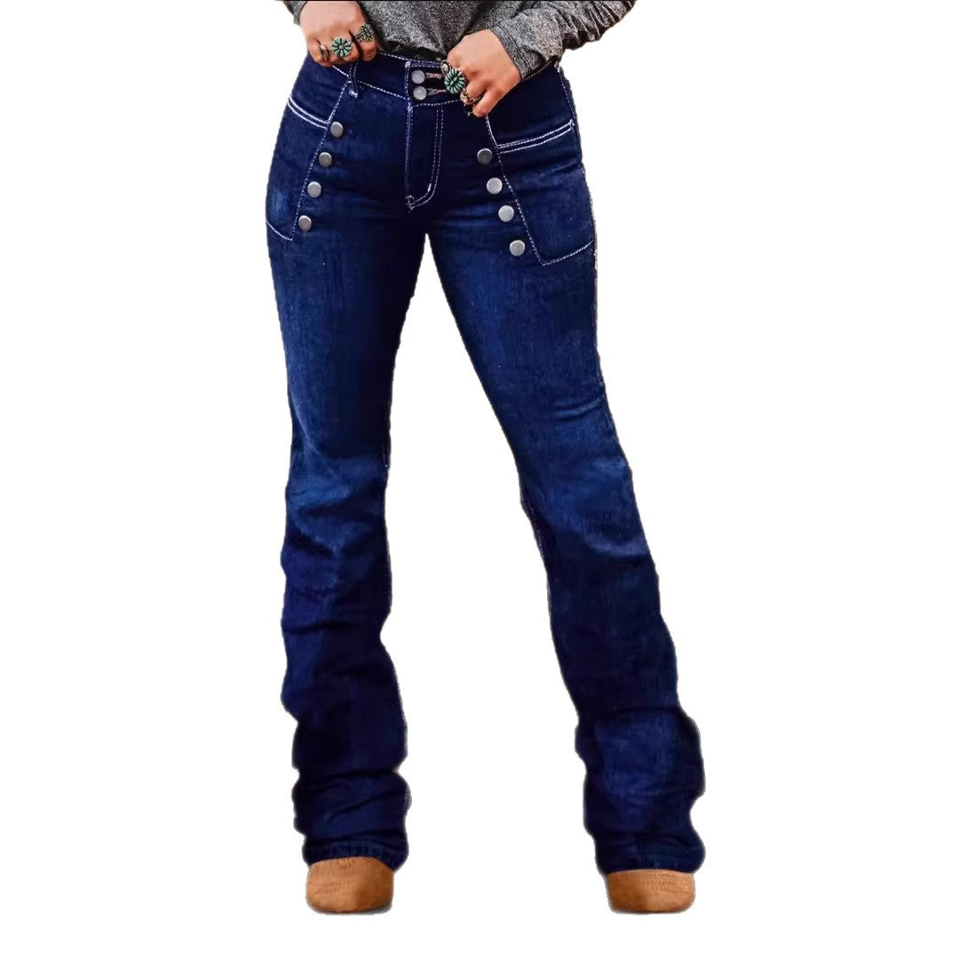 High-waisted Denim Jeans For Women Slimming